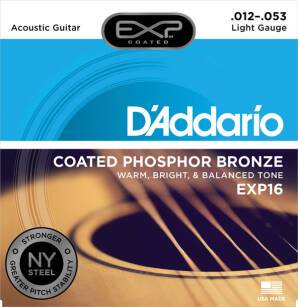 D'Addario EXP16 12-53 struny do gitary akustycznej, powlekane