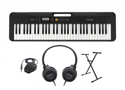 Keyboard CASIO Casiotone CT-S200 BK (czarny) + ZESTAW