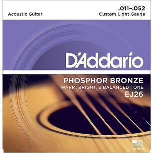 D'addario EJ26 11-52 - struny do gitary akustycznej