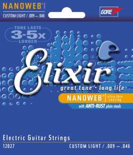 Elixir NanoWeb 9-46 Custom Light - struny do gitary elektrycznej