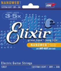 Elixir NanoWeb 9-46 Custom Light - struny do gitary elektrycznej
