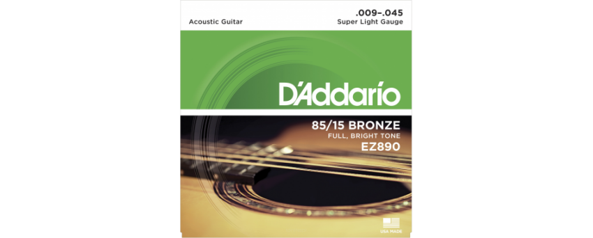 D'Addario EZ890 9-45  struny do gitary akustycznej