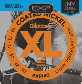 D'Addario EXP-140 10-52 - struny do gitary elektrycznej, powlekane